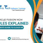 Illustration of Oracle Fusion HCM modules for modern cloud-based HR management