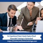 Professionals collaborating during Oracle Fusion Cloud Financials training session in Hyderabad for beginners with no experience